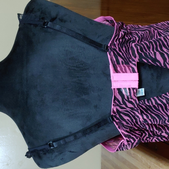 Indulgence Animal Print Bra Top Nightie 2X/40 NWOT - Picture 6 of 14